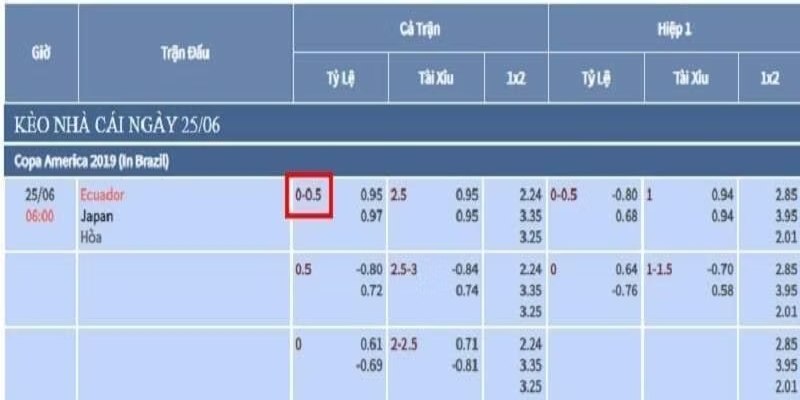 Kèo bóng chấp 0.25 - Hướng dẫn cách đọc hiệu quả 4